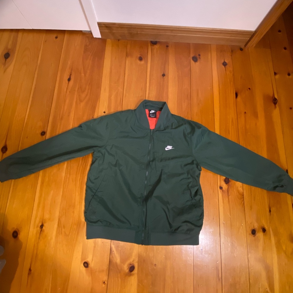Green Nike Bomber